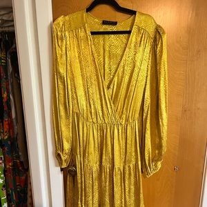 Yellow maxi dress Eloquii sz 14